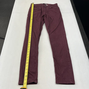 Denim Gold Men's Burgundy Skinny Leg Stretch Jeans Size 28x30 - Hype Stew Sneakers Detroit