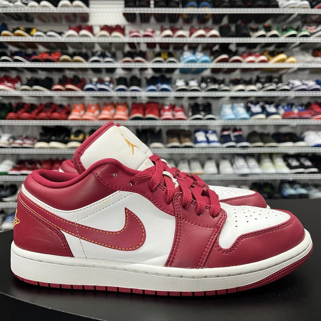 Nike Air Jordan 1 Low Cardinal Red Basketball Shoes 553558-607 Men's Size 8 - Hype Stew Sneakers Detroit