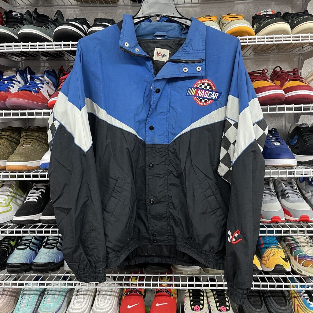 Vtg 90s NASCAR Pure American Power Racing  Chase Authentics Jacket Size XL - Hype Stew Sneakers Detroit