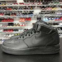 Nike Air Force 1 Mid '07 Triple Black 315123-001 Men's Size 11.5 Missing Insole - Hype Stew Sneakers Detroit