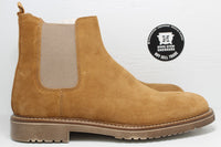 Crown Vintage Dalmacio Brown Suede Boot Elastic Gore Men's Size 10 - Hype Stew Sneakers Detroit