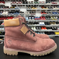 Timberland Boots Discontinued Burgundy And Tan Nubuck Men's Size 11.5 - Hype Stew Sneakers Detroit
