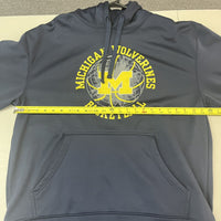 Vtg University of Michigan Wolverines Basketball Hoodie Blue Sz XL Section101 - Hype Stew Sneakers Detroit