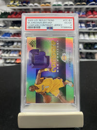 2005 Upper Deck Michael Jordan Kobe Bryant Compare Contrast GW Jersey /100 PSA 4 - Hype Stew Sneakers Detroit