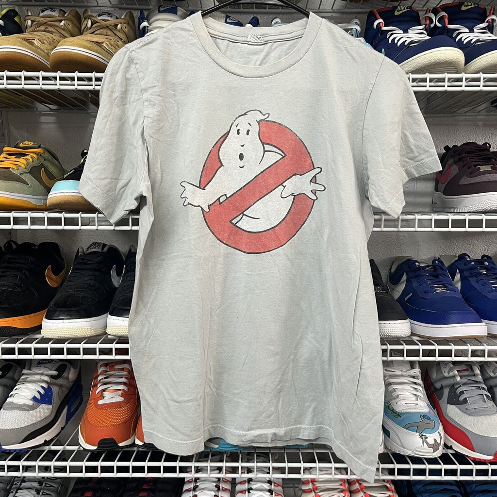 Vintage 2000s Ghost Busters T-Shirt Med Gray Super Soft Thin - Hype Stew Sneakers Detroit