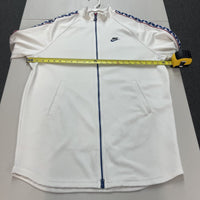 Vtg 2000s NIKE Men's Sportswear Taped Poly Track Zip-Up Jacket White L - Hype Stew Sneakers Detroit