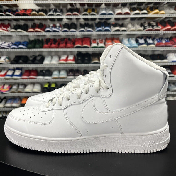 Nike Air Force 1 High \'07 White Sneakers Men’s Size 10 1/2 s-l400.jpg main image 2