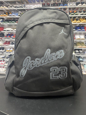Vintage 2000s Y2K Nike Air Jordan Jumpman Backpack Black Grey - Hype Stew Sneakers Detroit