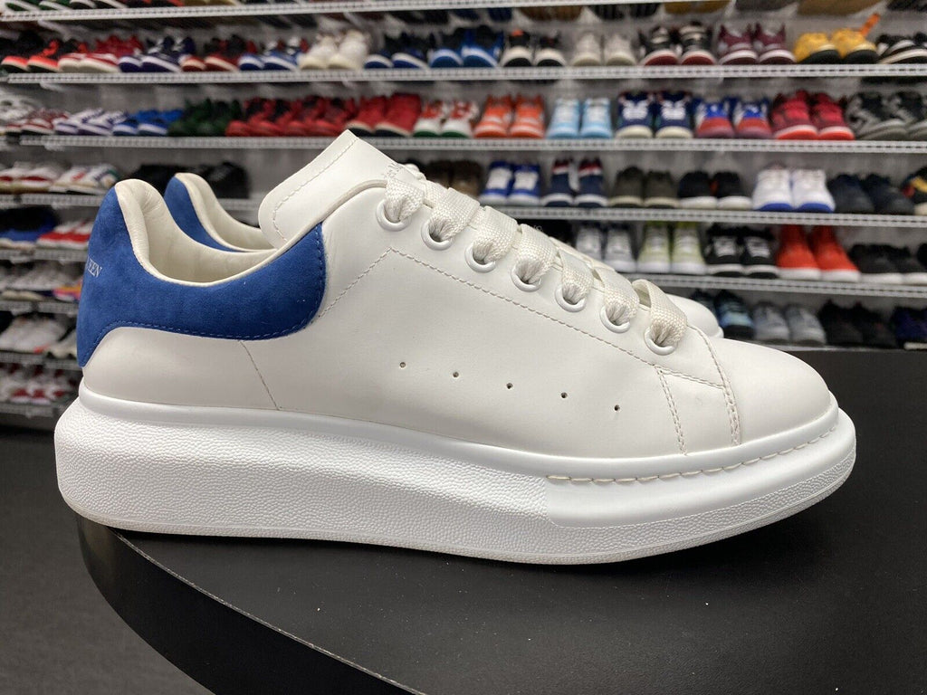 Alexander McQueen Oversized White Paris Blue 553680 Men's Size 42 EU 9 US - Hype Stew Sneakers Detroit