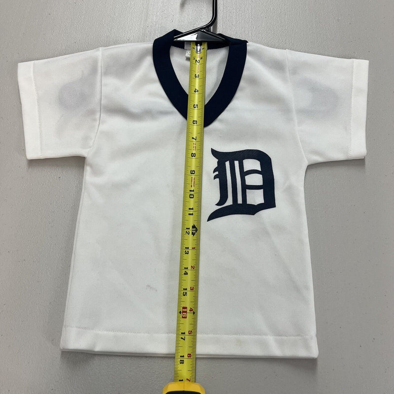 VTG 70s Detroit Tigers Sand Pro Knit Made USA Baseball Jersey Youth Size 6-7 MLB - Hype Stew Sneakers Detroit