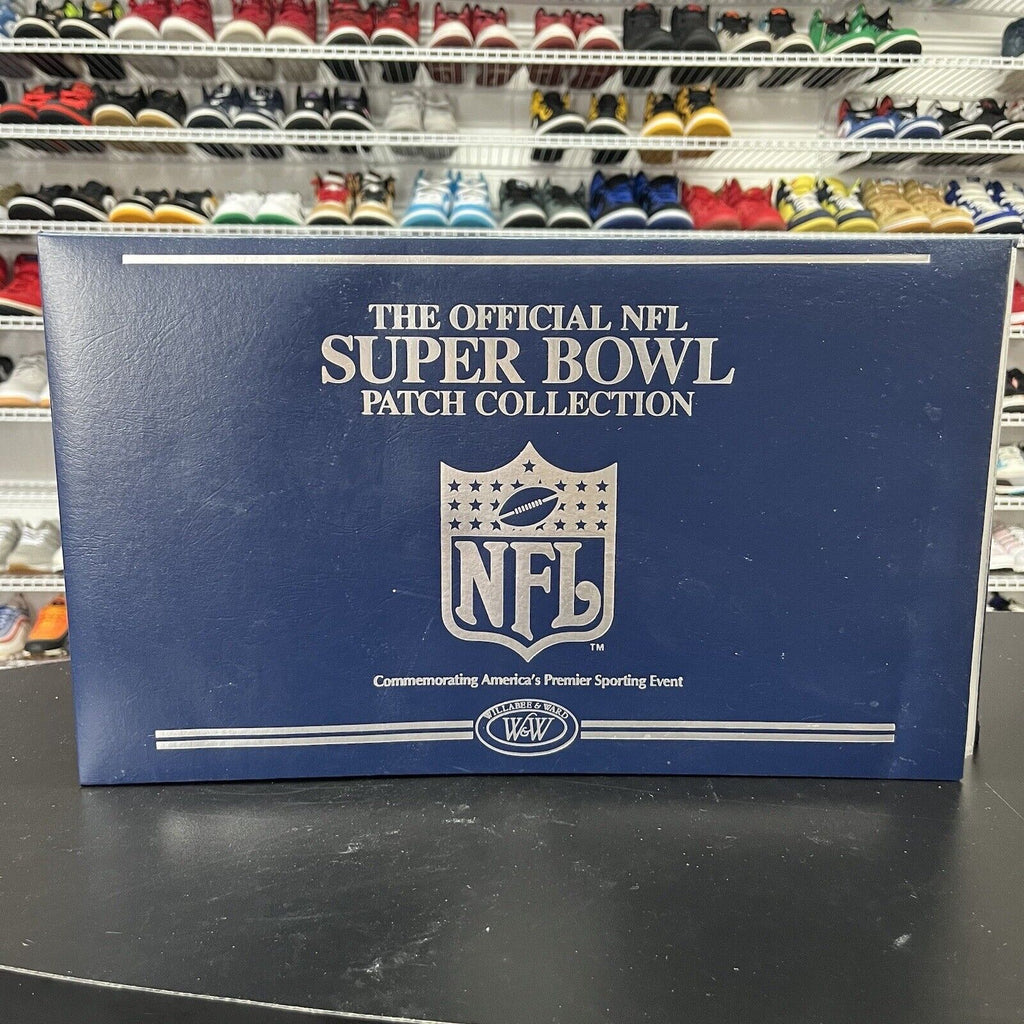 Official NFL Super Bowl Patch Collection On Cards In Binder - Hype Stew Sneakers Detroit