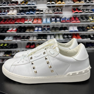 Valentino Garavani Rockstud Sneakers in White Leather Men's Size EU 44 US 11 - Hype Stew Sneakers Detroit