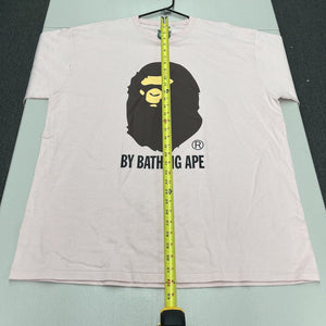 Rare Authentic A Bathing Ape Bape By Bathing Ape T Shirt Pink Size 3XL - Hype Stew Sneakers Detroit