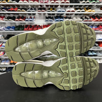 Nike Air Max 95 White Medium Olive Oil Green FD0780-100 Men's Size 8.5 - Hype Stew Sneakers Detroit