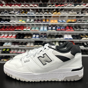 New Balance 550 White Concrete Black Shoe Sneaker BB550NCL Mens Size US 9