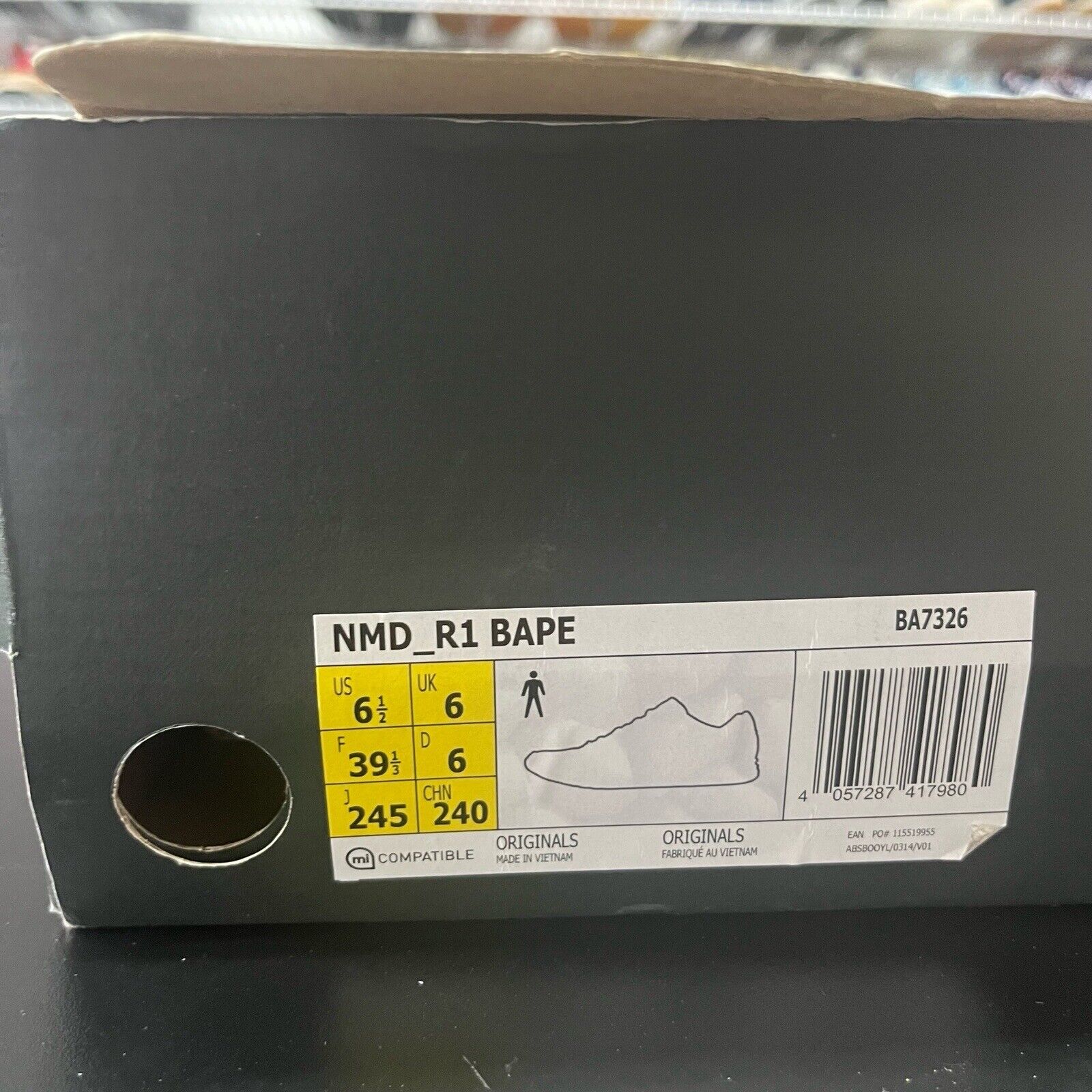 Adidas NMD R1 Bape Olive Camo Camouflage BA7326 2016 Men's Size 6.5 Adidas NMD R1 Bape Olive Camo Camouflage BA7326 2016 Men's Size 6.5