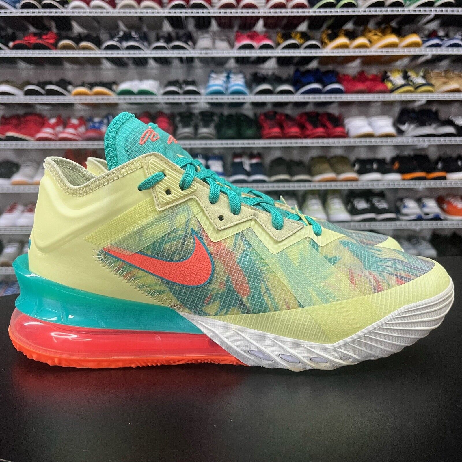 Nike LeBron 18 Low EP LeBronold Palmer White Lime CV7564 300 Men s Size 11 Hype Stew Sneakers Detroit