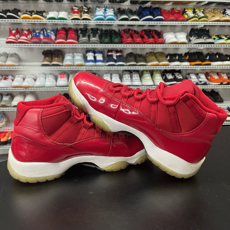Nike Jordan 11 Retro Win Like 96 Red 378037-623 Men's Size 8.5 - Hype Stew Sneakers Detroit