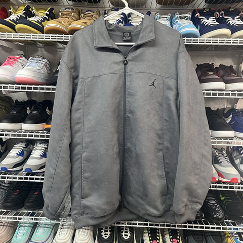 Rare Nike Air Jordan '85-'05 20th Anniversary Jacket Men's XL Grey Full Zip