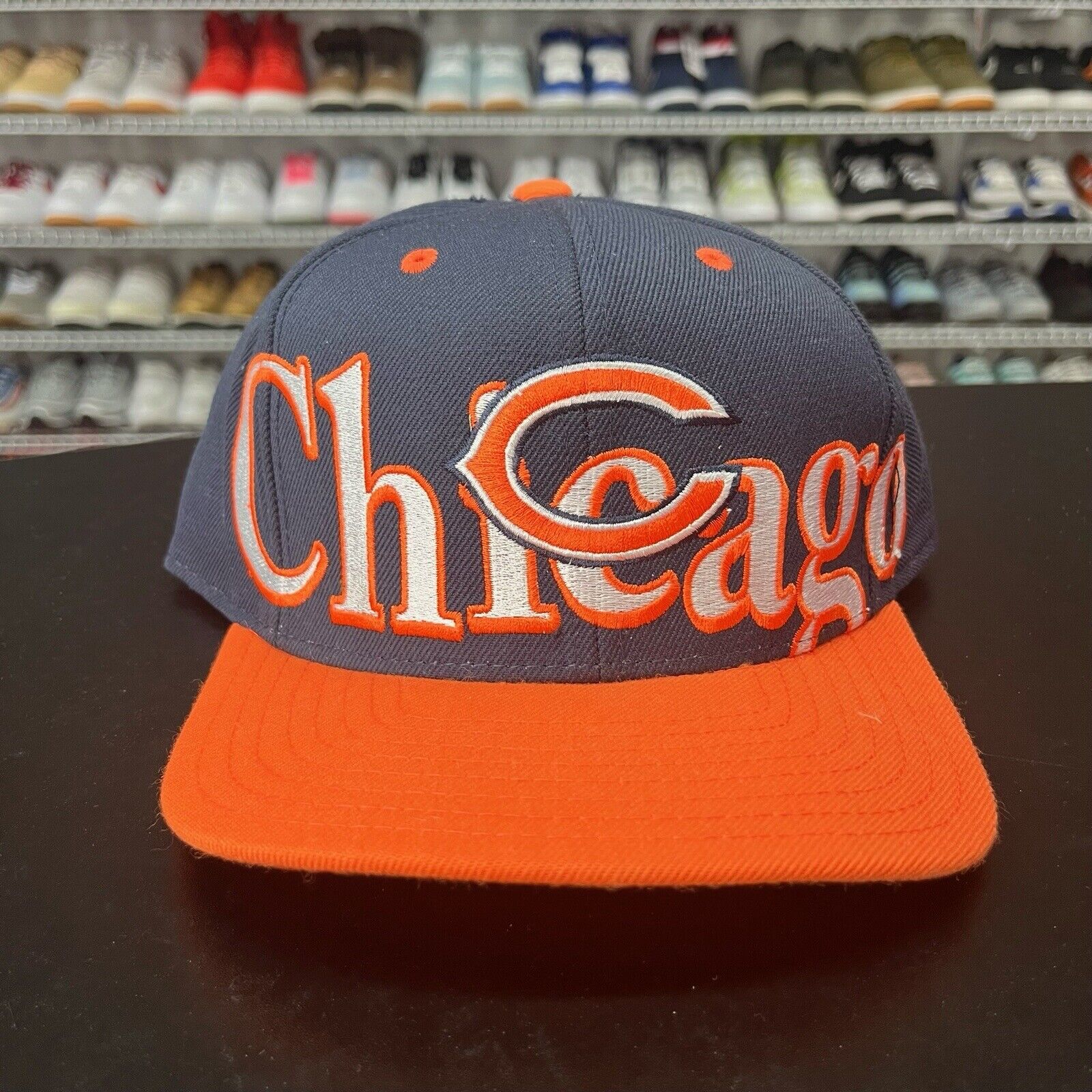 VTG 2000s Reebok Chicago Bears Retro 80s Logo Spellout Snapback