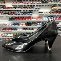 Vtg 90s 9 West Pump Brilliant Black Patent Leather Pointed Toe Heels Size 7.5M - Hype Stew Sneakers Detroit