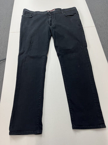 Men's Tommy Hilfiger Jeans Black 40x32 Slim Fit Denim Good Condition