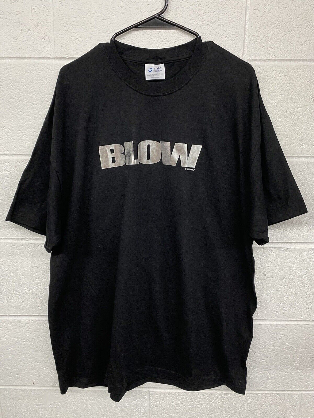 VTG Blow 2001 Johhny Depp Rare Movie Promo Black T Shirt Holo Print Men Sz XL