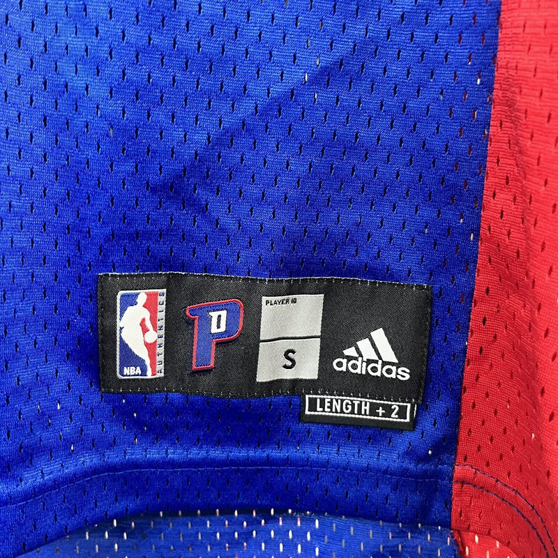 Vtg 00s Y2K Adidas Tayshaun Prince Detroit Pistons Blue Jersey Size S +2 - Hype Stew Sneakers Detroit