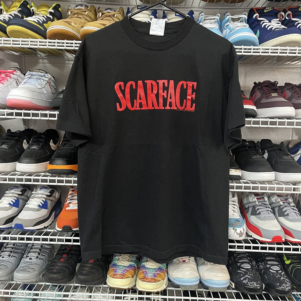 Vtg 2003 Rare Scarface Tshirt DVD Release Date On Back Sz L - Hype Stew Sneakers Detroit