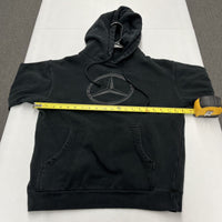 Mercedes-Benz USA Collection Sweatshirt Hoodie Drawstring Logo Black Mens Small