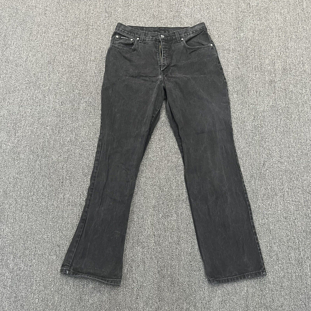 Vintage New York & Company Jeans Women's Black Size 12 Wide Leg - Hype Stew Sneakers Detroit