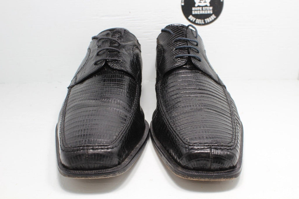 City Slickers Genuine Lizard Oxford Black Men's Size 13 - Hype Stew Sneakers Detroit