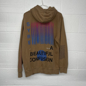 MSFTS REP Jaden Smith SYRE Beautiful Confusion Brown Tour Hoodie Mens Size M