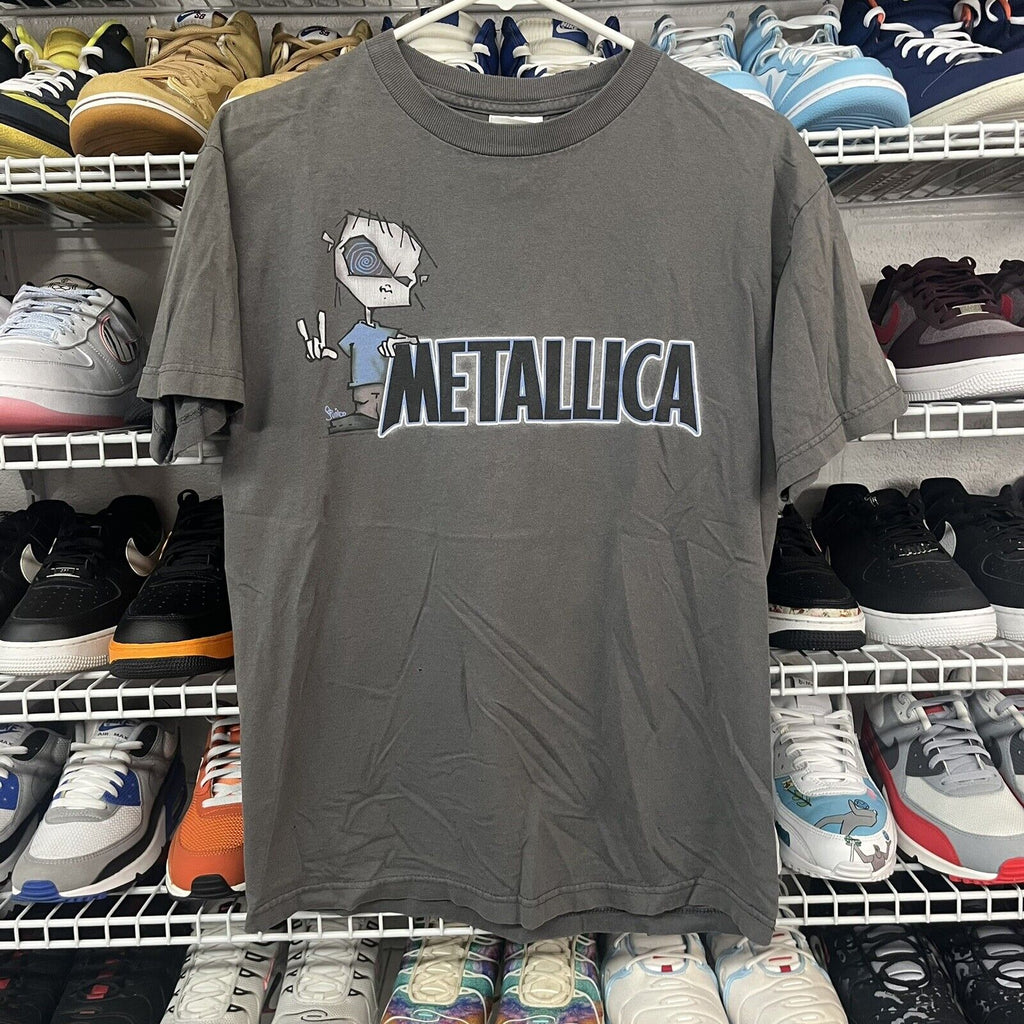 Vintage 90s Metallica Grey T-Shirt Men's Vintage Short sleeve Size M - Hype Stew Sneakers Detroit