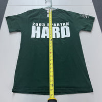 Vtg 00s MSU 2003 Spartan Hard Double Sided Men's Volleyball T Shirt Size Small - Hype Stew Sneakers Detroit