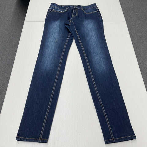 Vtg 2000s Y2K Rocawear Straight Leg Medium Wash Stretch Jeans Women's Size 7