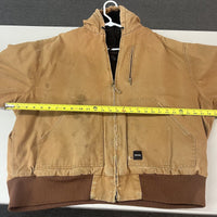 Walls Jacket And Work Overalls Set Men 2XL Brown Workwear Hooded Full Zip - Hype Stew Sneakers Detroit