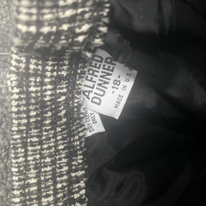 VTG 70s Alfred Dunner Women's Elastic Waist Gray Plaid Pants & Belt Size 18 - Hype Stew Sneakers Detroit