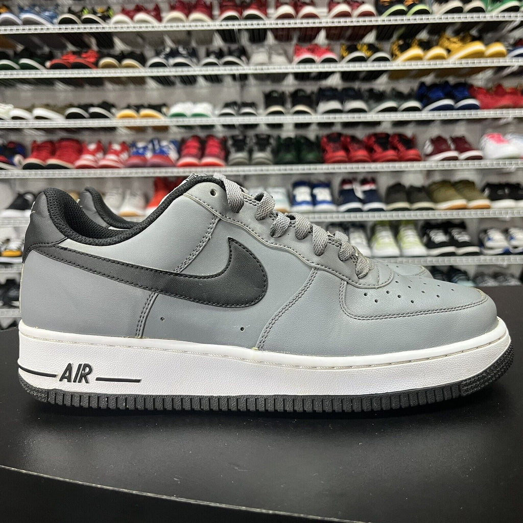 Nike Air Force 1 Cool Grey Black White SZ 9 - Hype Stew Sneakers Detroit