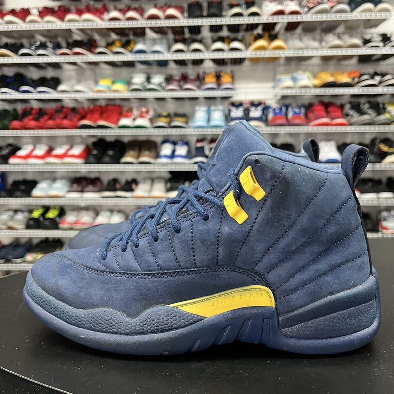 Nike Air Jordan 12 Retro Michigan BQ3180-407 Men's Size 8