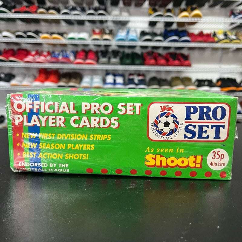 Official English Football/Soccer Pro Set Player Cards 1991/92 Sealed Box. Part 1 - Hype Stew Sneakers Detroit