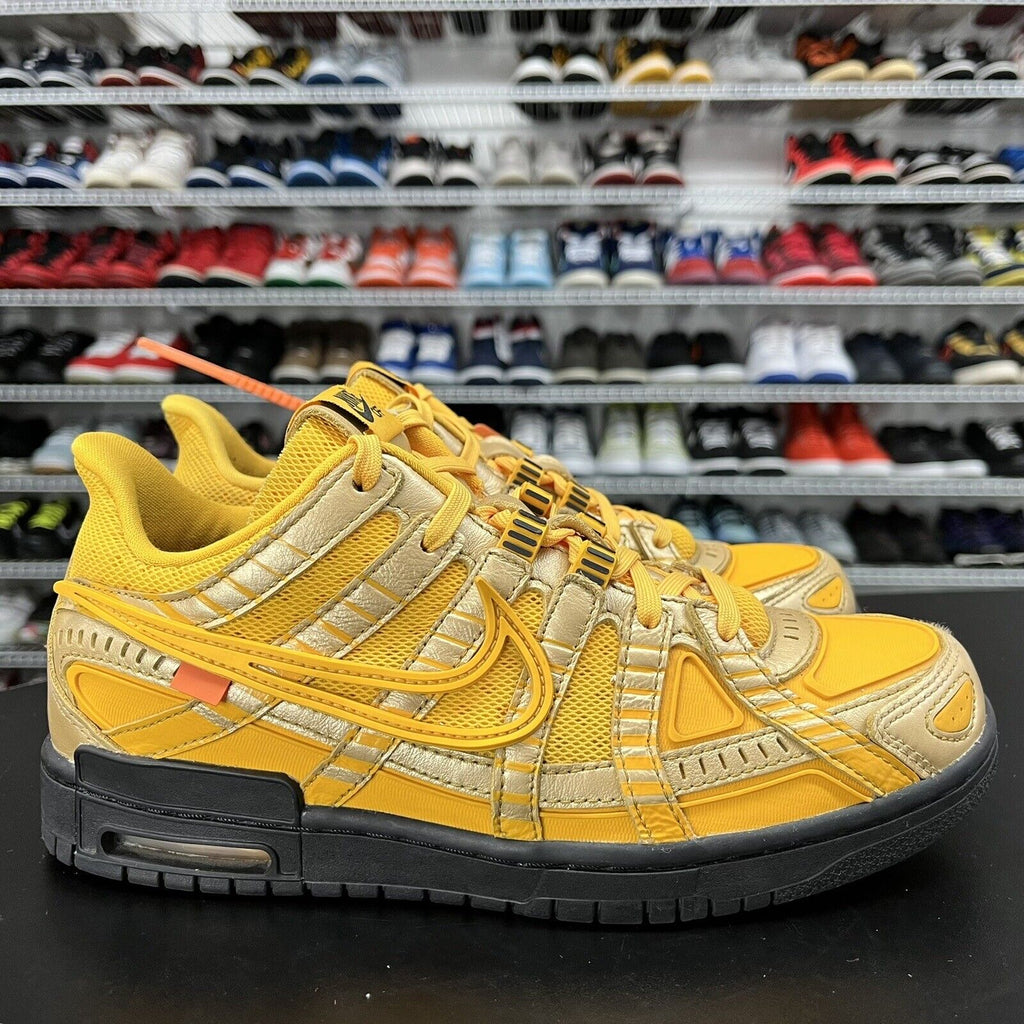 Nike Air Rubber Dunk x Off-White University Gold 2020 CU6015-700 Men's Size 8 - Hype Stew Sneakers Detroit