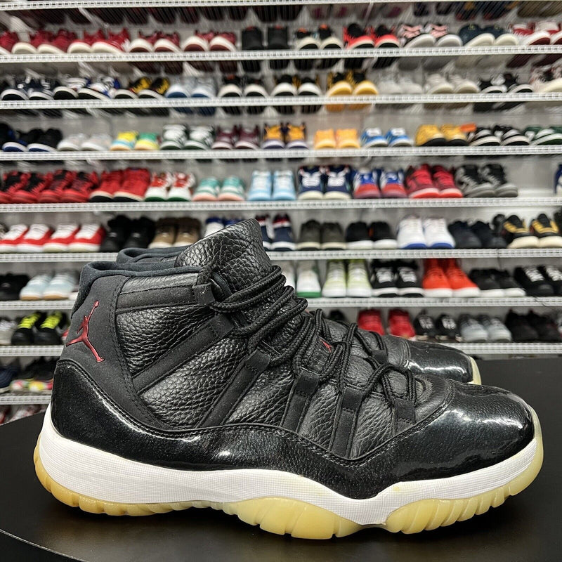 Nike Air Jordan 11 Retro 72-10 Black 378037-002 Men's Size 11 No Insoles