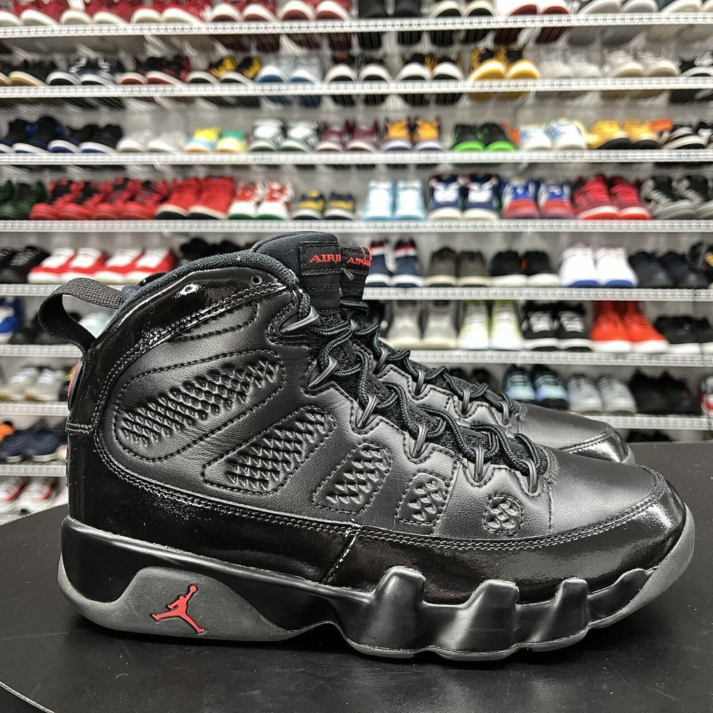Nike Air Jordan 9 OG IX Retro Bred Patent Black | Red 302370-014 Men's Size 8