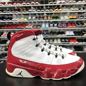 Nike Air Jordan 9 Retro White Gym Red 302370-160 Men's Size 8