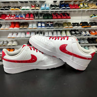 Nike Court Vision Lo Sneakers Men's Size 11 White/Red DM7588-100 Athletic Shoes - Hype Stew Sneakers Detroit