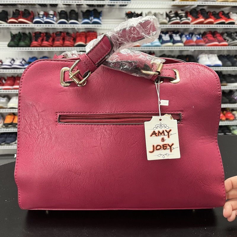 Amy&Joey Pink Double Handle Purse Zip Around Pink New With Tags - Hype Stew Sneakers Detroit