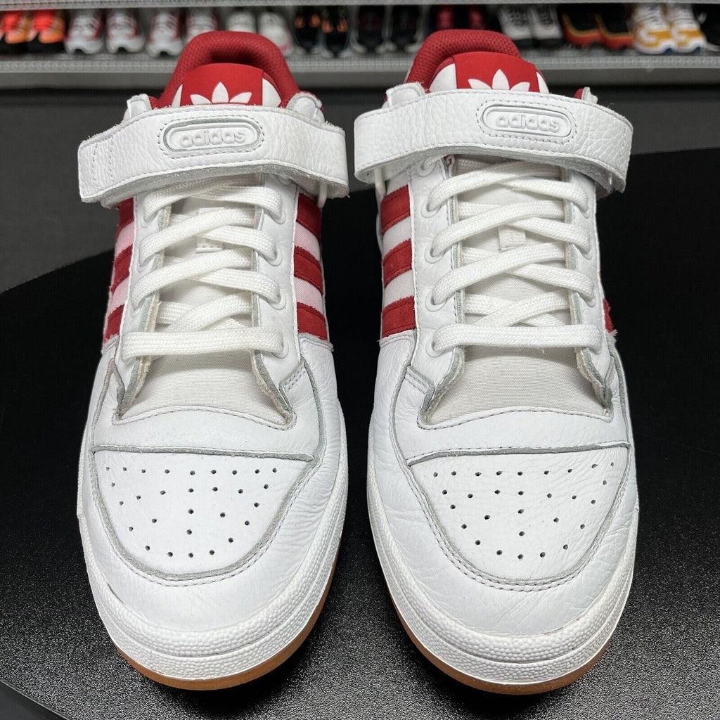 Rare 2018 Adidas Forum Low White Power-Red Gum B37769 Men's Size 11.5 - Hype Stew Sneakers Detroit