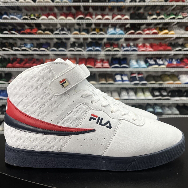 Fila Men's F13V White Navy Red Casual Shoes Men's Size 12 - Hype Stew Sneakers Detroit