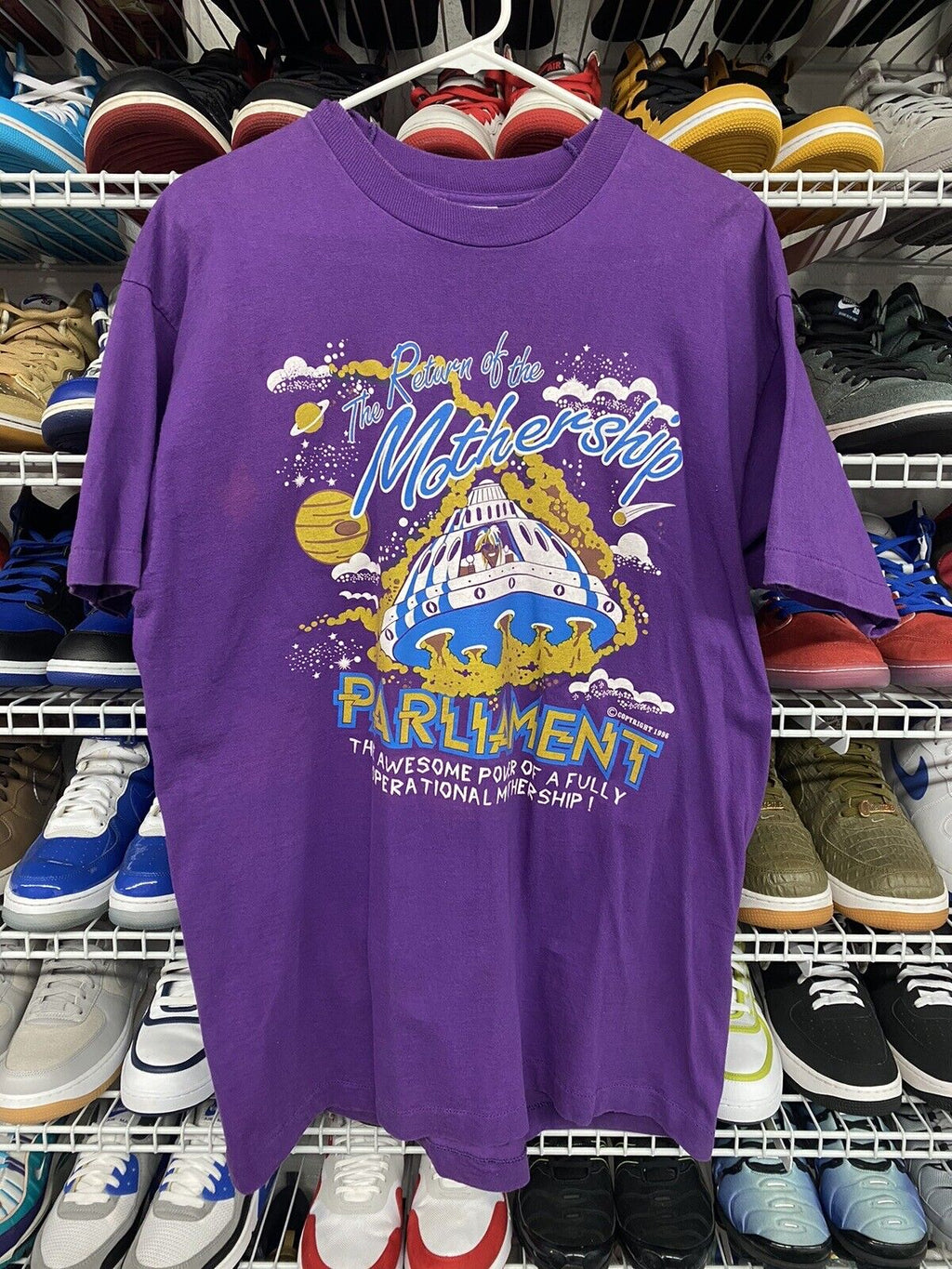 VTG 90s George Clinton & The P-Funk All Stars 1996 Tour T-Shirt Men's Size XL - Hype Stew Sneakers Detroit